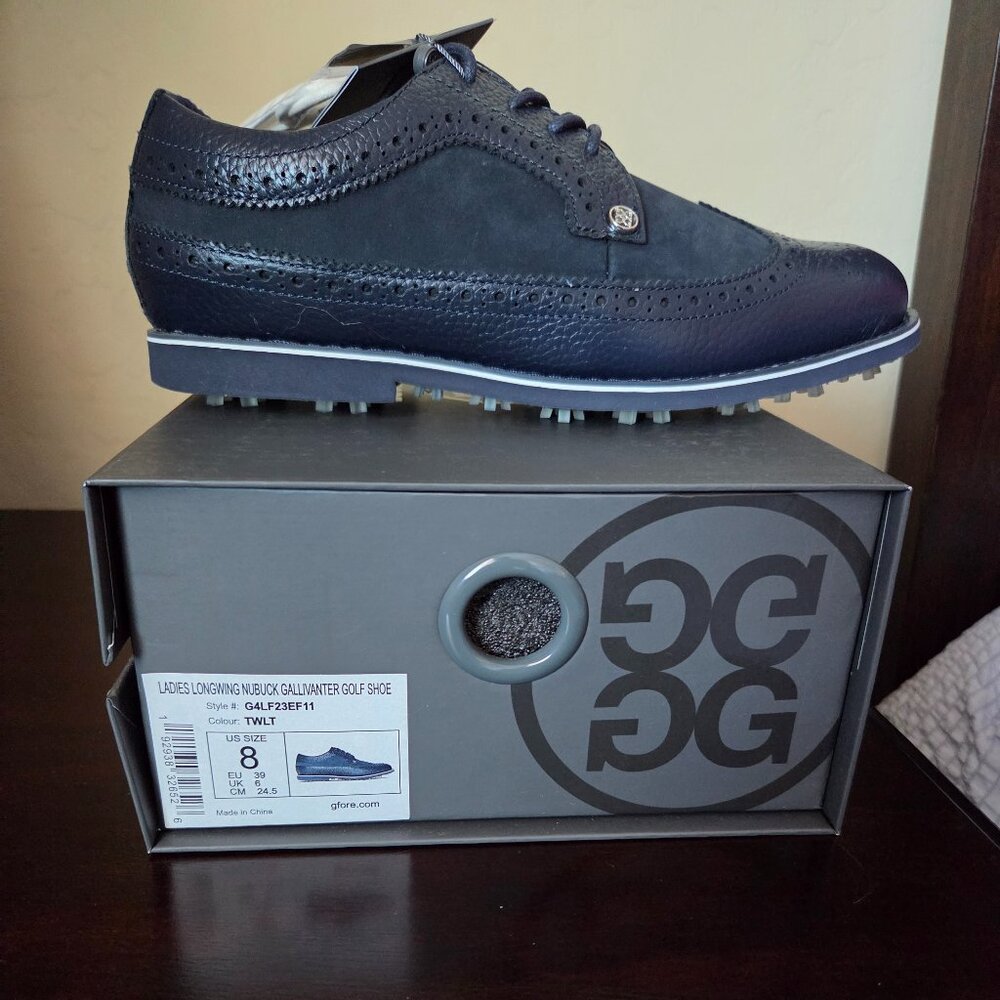 G/Fore Longwing Nubuck Gallivanter Golf Shoes Women size 8- NWT